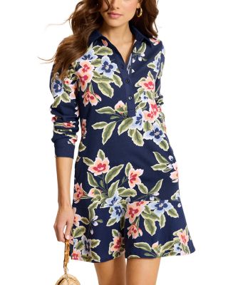 Island Escape Ocean Petals Long Sleeve Dress