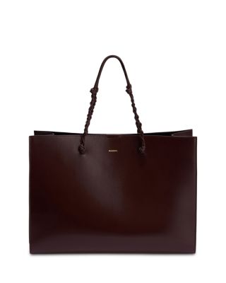 Jil Sander Tangle Large Leather Tote Bag