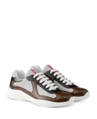 Men's Patent Leather and Technical Fabric America's Cup Sneakers