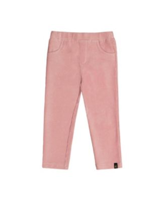 Girls' Stretch Velour Heart Pocket Elastic Waist Treggings - Big Kid