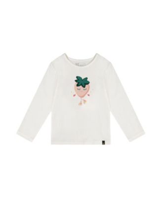 Girls' Long Sleeve Organic Cotton Strawberry T-Shirt - Little Kid