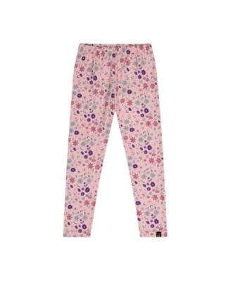 Girls' Soft Elastic Waistband Allover Daisies Leggings - Little Kid