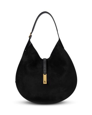 Polo ID Large Suede Shoulder Bag 