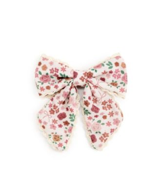 Girls' Berry Floral Bow Clip - Little and Big Kid