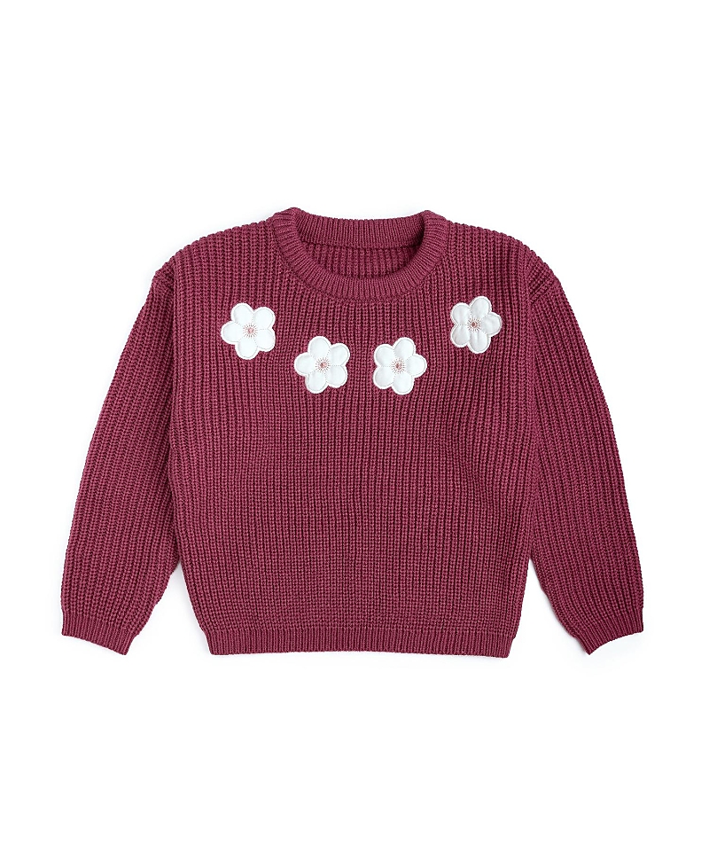Sweet Wink Girls' Floral Applique Sweater - Baby, Little Kid