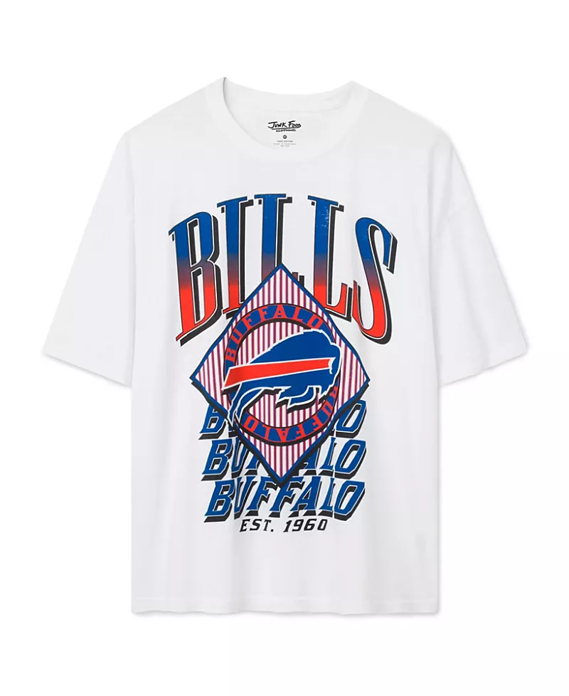 Junk Food Clothing Women's Buffalo Bills Oversized Tee