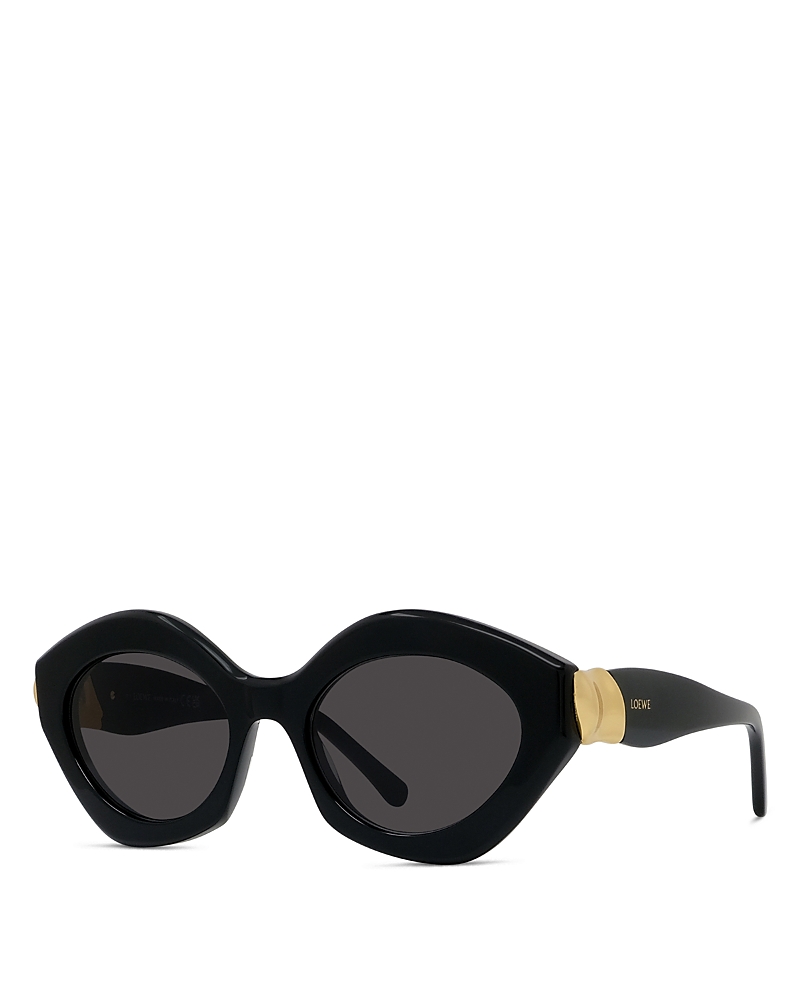 Loewe Geometric Jewel Embellished Sunglasses, 53mm