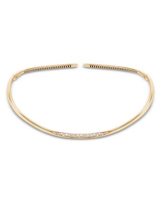 Lana 14K Yellow Gold Diamond Bubble Choker Necklace, 1.14 tcw