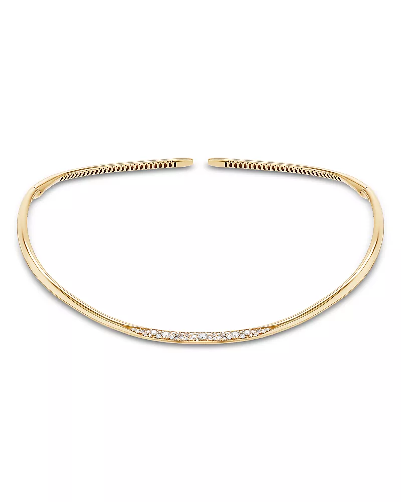 Lana 14K Yellow Gold Diamond Bubble Choker Necklace, 1.14 tcw