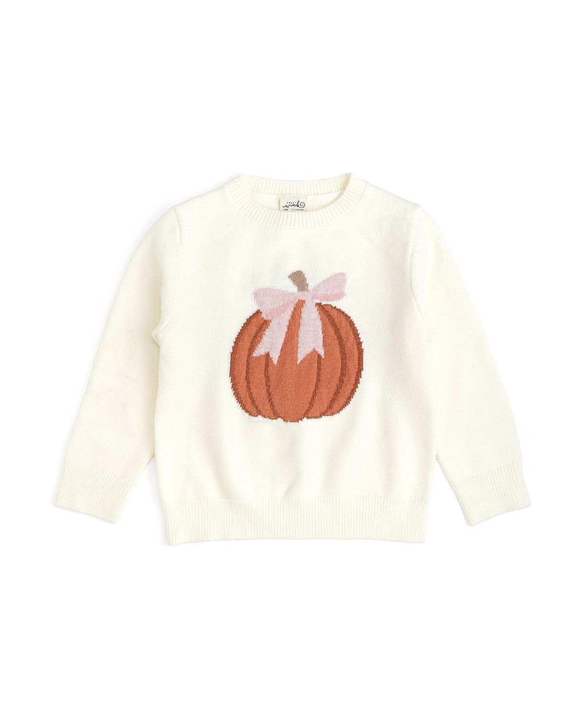 Sweet Wink Girls' Coquette Pumpkin Sweater - Big Kid