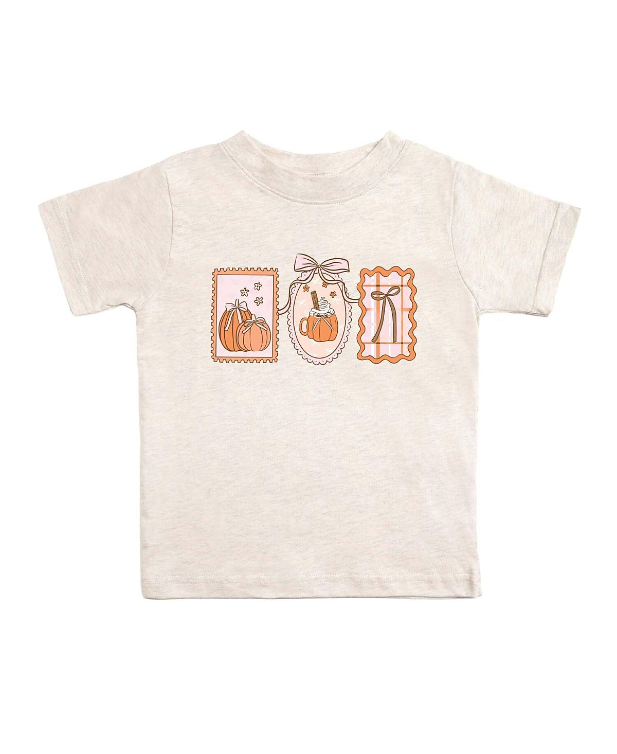 Sweet Wink Girls' Pumpkin Cameo Short Sleeve T-Shirt - Big Kid
