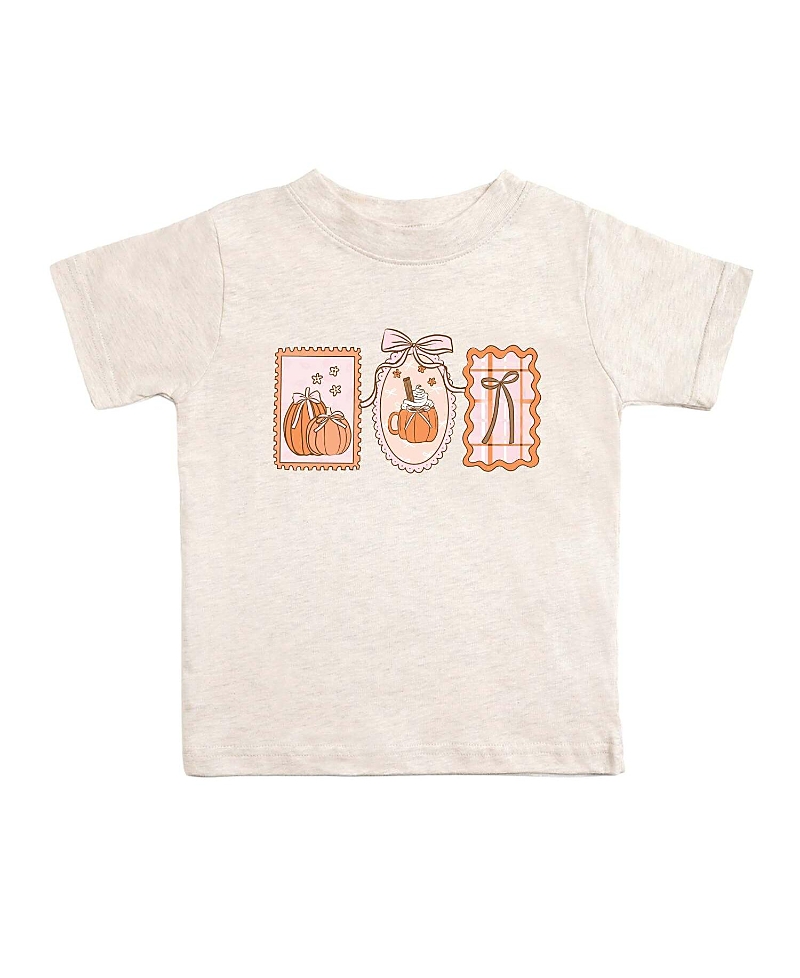 Sweet Wink Girls' Pumpkin Cameo Short Sleeve T-Shirt - Big Kid