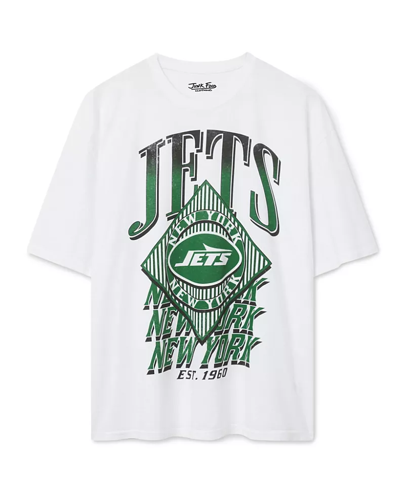 Junk Food Clothing Women's New York Jets Oversized Tee