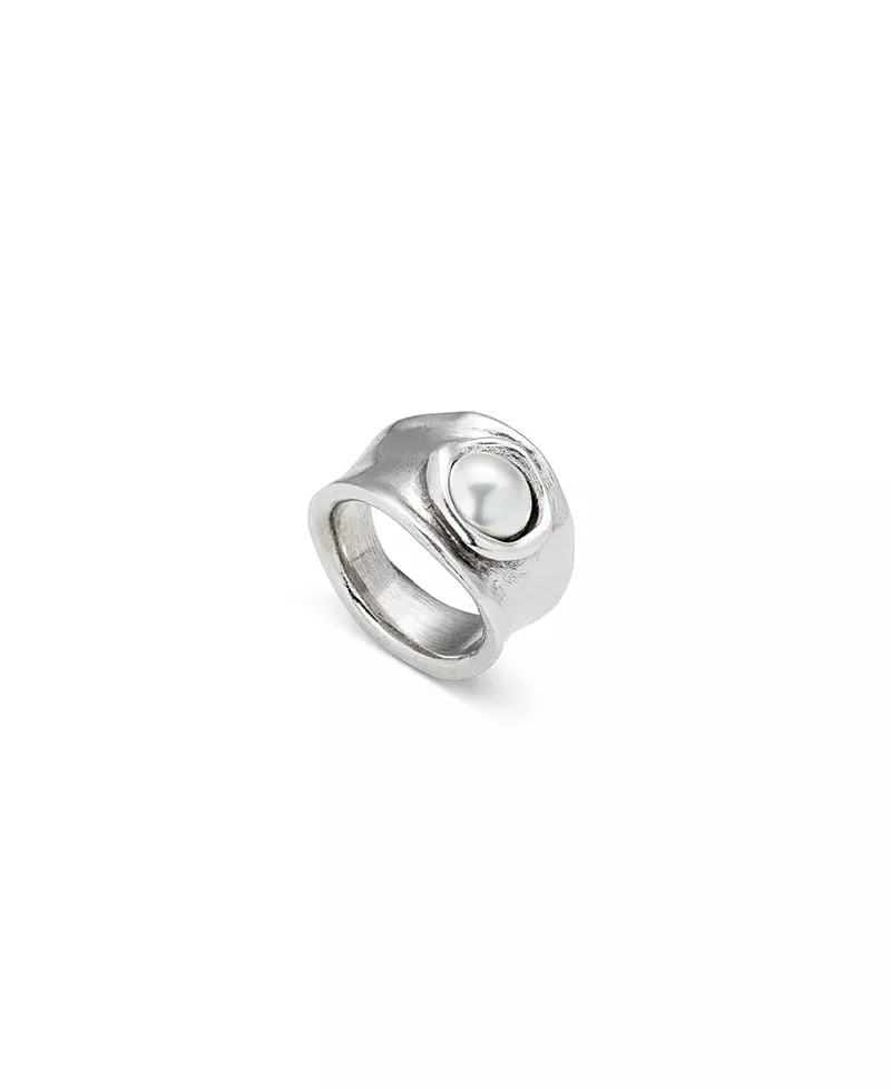 UNOde50 Sterling Silver-Plated Ring with Crystal