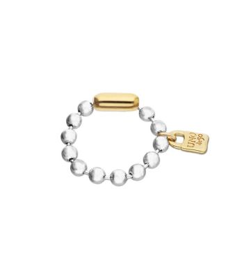  Ball Bracelet Plated in Sterling Silver and 18K Gold