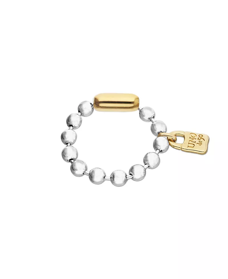 UNOde50 Ball Bracelet Plated in Sterling Silver and 18K Gold