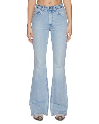 Soho Mid Rise Embellished Jeans in Denim