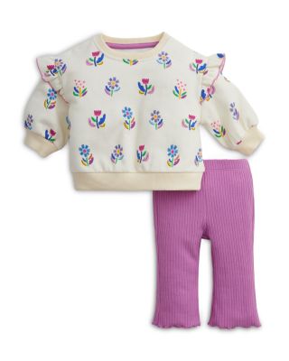 Girls' Two Piece Floral Sweater Set - Baby