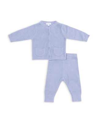 Chenille Blue Cardigan Two-Piece Set - Baby