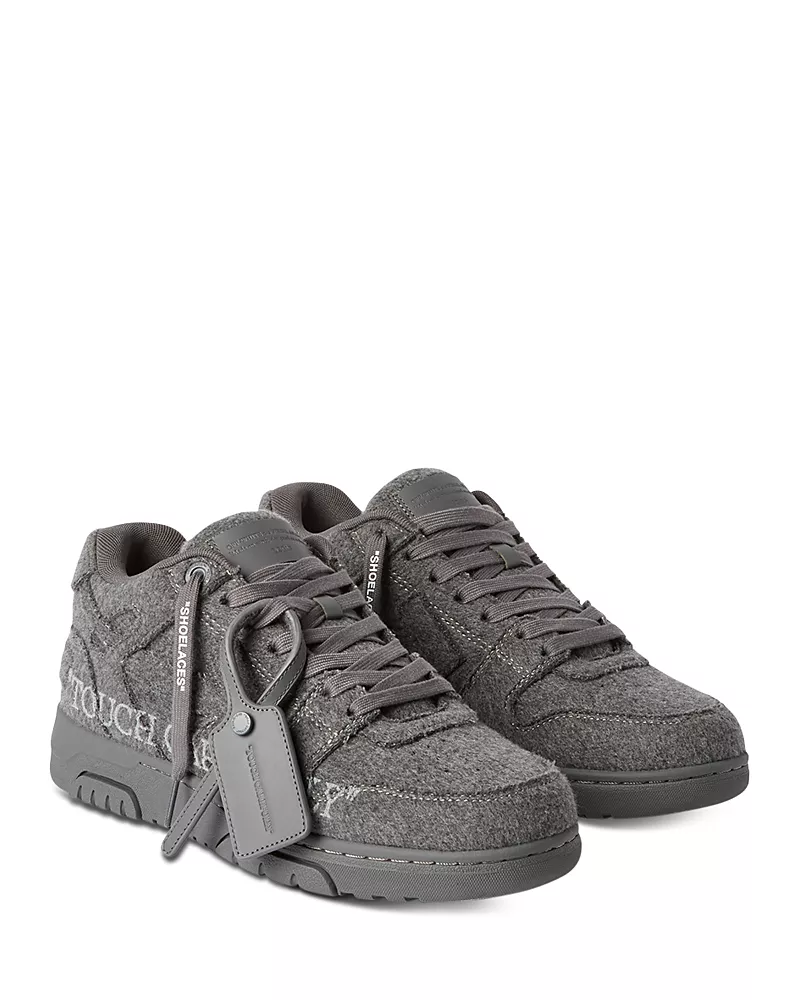Off-White Men's Out Of Office Textured Leather Sneakers