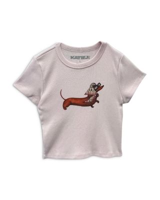 Girls' Tween Fancy Dog Classic Baby Graphic Tee - Big Kid