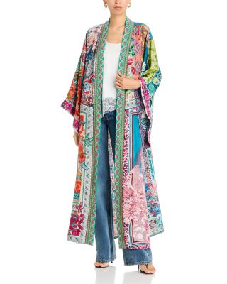 Aziza Long Silk Reversible Kimono