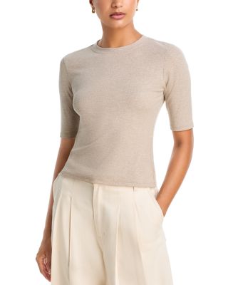 The Heather Rib Crewneck Tee