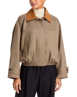 Wool Suede Collar Blouson Jacket 