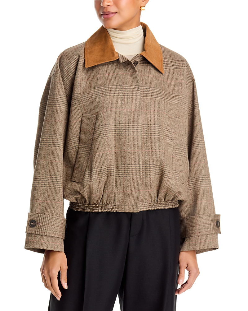 ROHE Wool Suede Collar Blouson Jacket