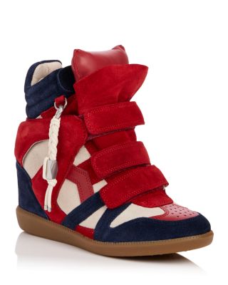 Isabel Marant Women's Bekett Ring High Top Wedge Sneakers