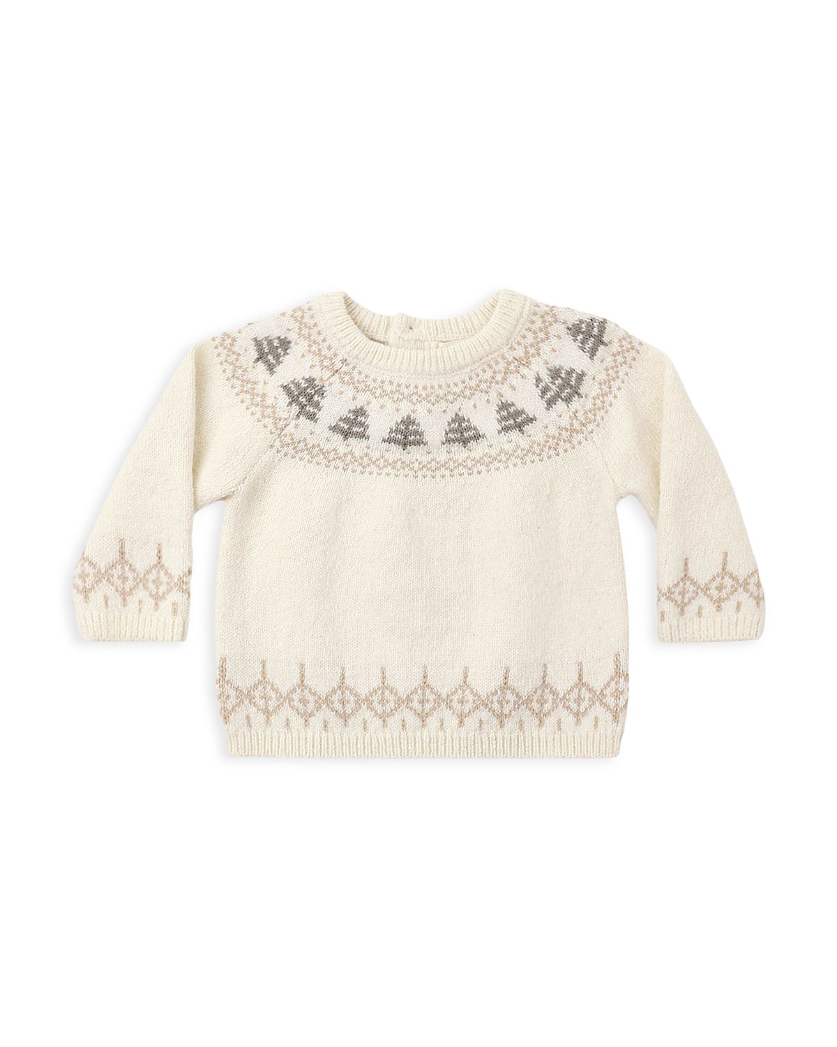 Quincy Mae Boys' Rex Sweater Tree Fair Isle Sweater - Baby