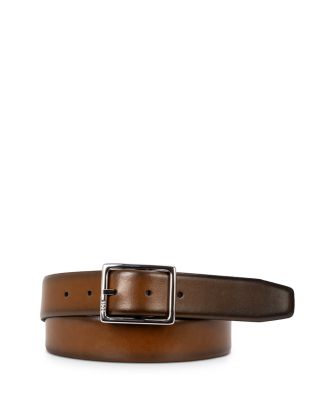 Men's Ralf Leather Polished Buckle Belt