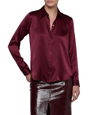 Tyler Silk Button Front Blouse