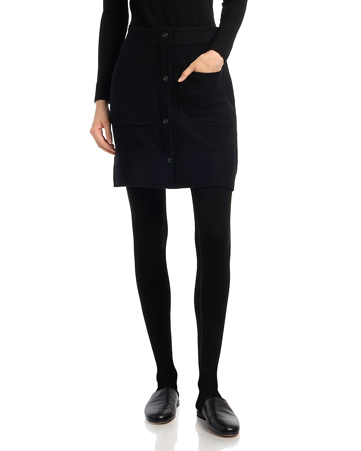 Toteme Buttoned Cashmere Skirt
