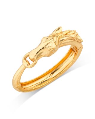 Equestrian Horsehead Bangle Bracelet