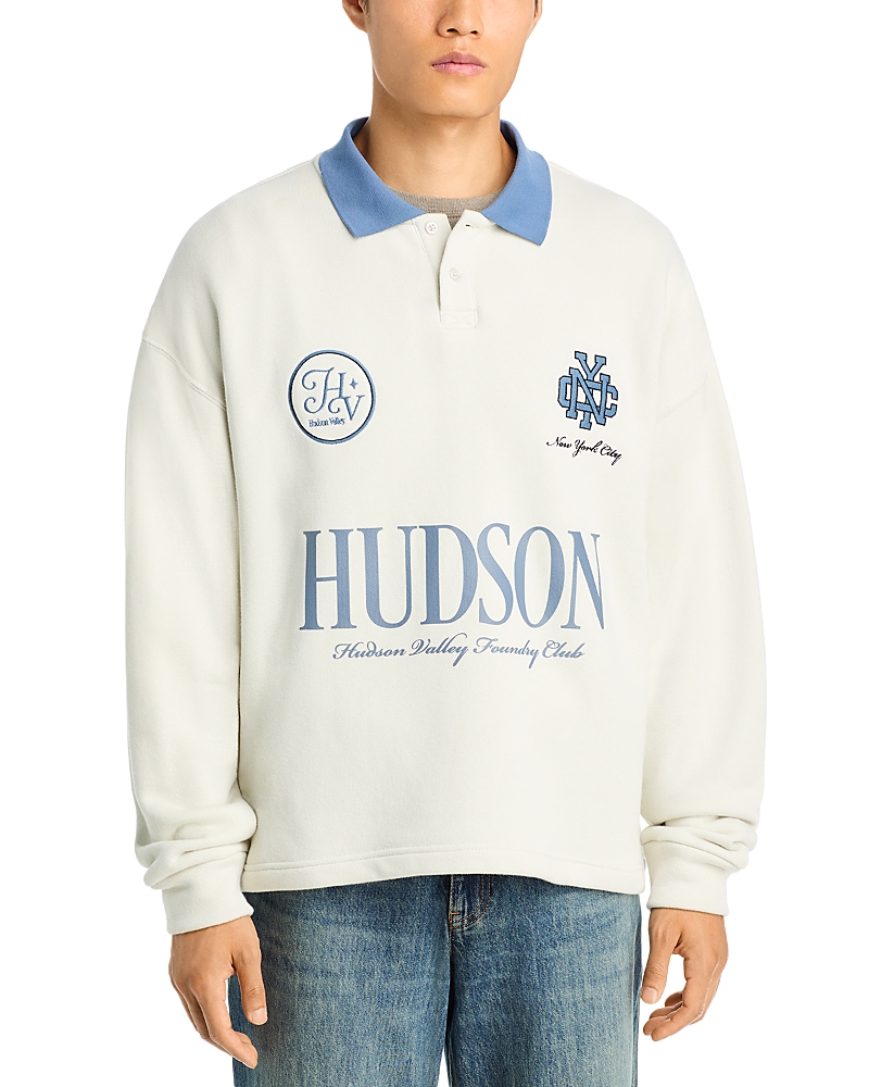 Pacsun Hudson Cotton Relaxed Logo Rugby Shirt
