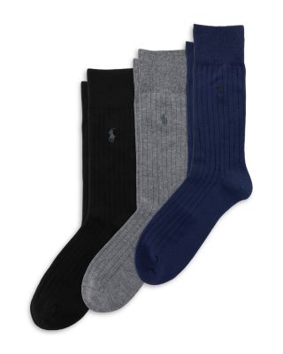 Men's Soft Touch Rib Slack Crew Socks, Pack of 3