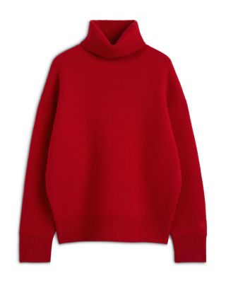 Cashmere & Wool Stretch Turtleneck Sweater