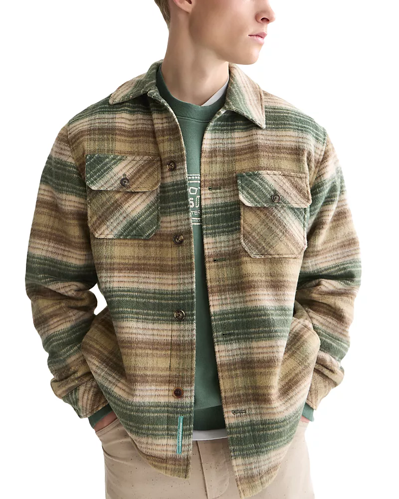 Scotch & Soda Dark Forest Check Pocket Overshirt