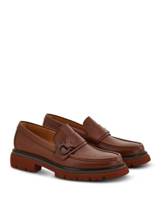 Men's Gancini Leather Loafers 