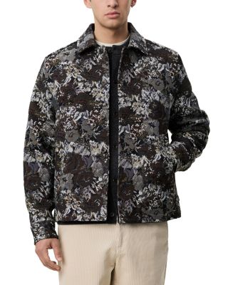 Rose Jacquard Button Overshirt