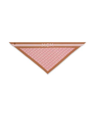  Monogram Print Triangle Silk Scarf