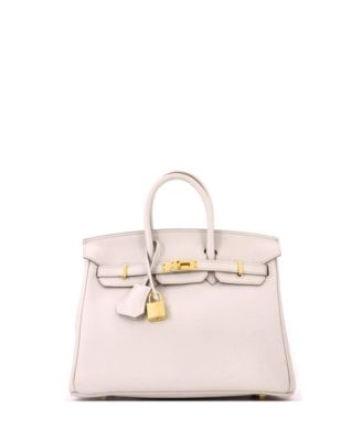 Birkin 25 Handbag Light Togo with Gold Hardware