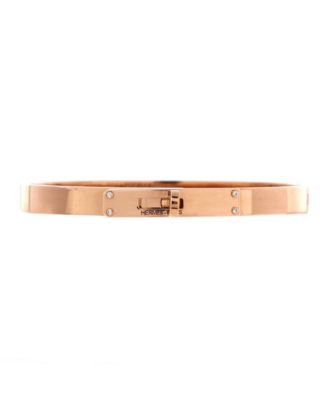Small Kelly Bracelet 18K Rose Gold with 4 Diamonds