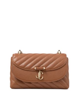 Avenue Curve Small Quilted Leather Crossbody Bag