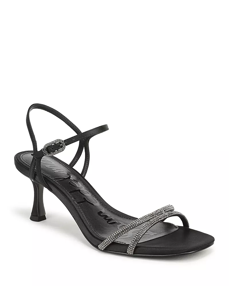 Sam Edelman Women's Presley Glam Rhinestone Embellished Sandals