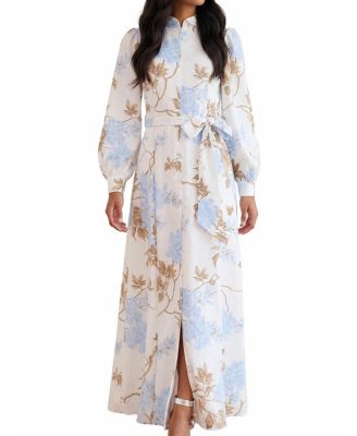Wisteria Jacquard Shirt Dress
