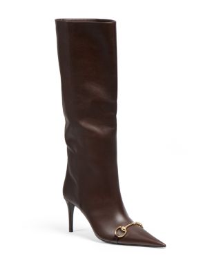 Women's Donna Horsebit Pointed Toe Leather Boots