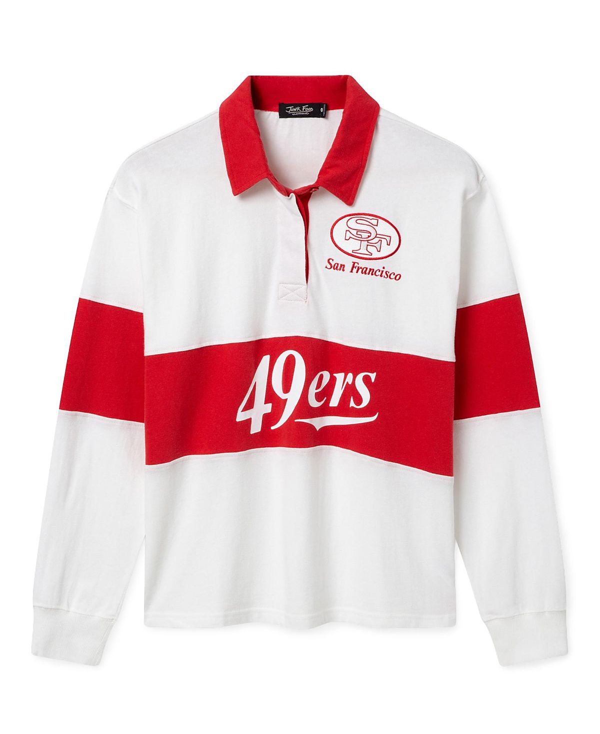 Junk Food Clothing Women's San Francisco 49ers Rugby Shirt