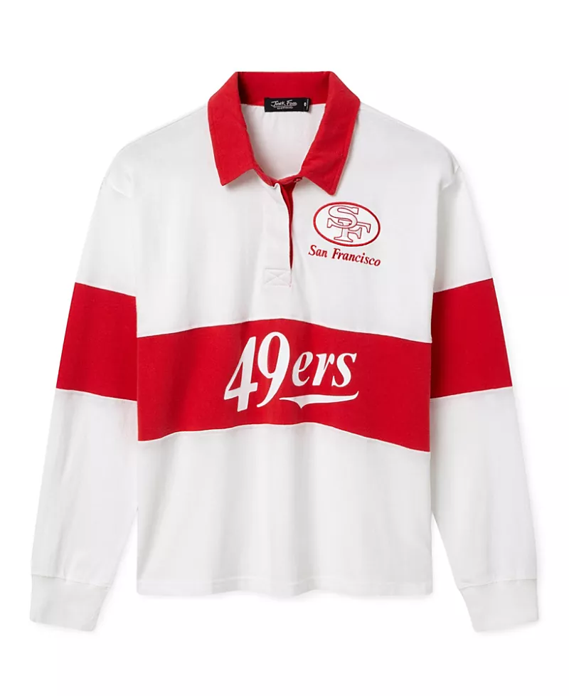 Junk Food Clothing Women's San Francisco 49ers Rugby Shirt